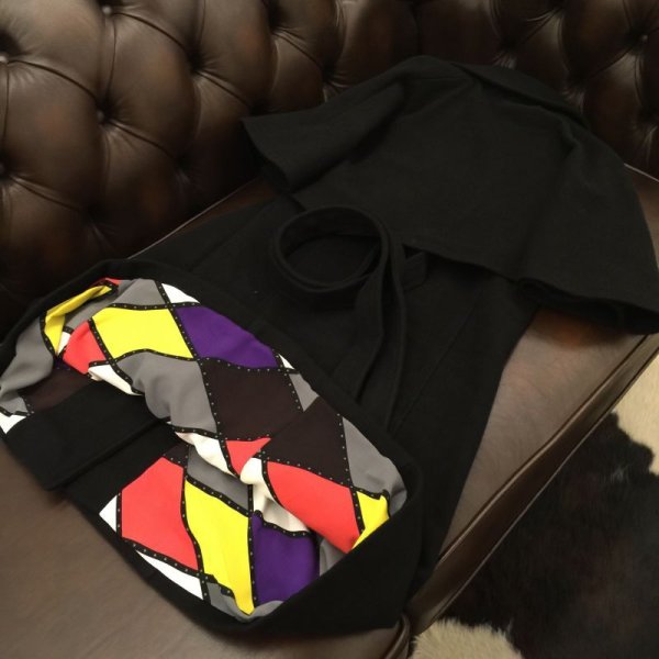 画像4: GLOW LONDON ★Wool Coat Cape Long style /black (4)