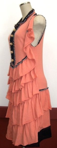 画像2: PARIS★LM LULUメッシュフリルワンピース1点モノ (2)